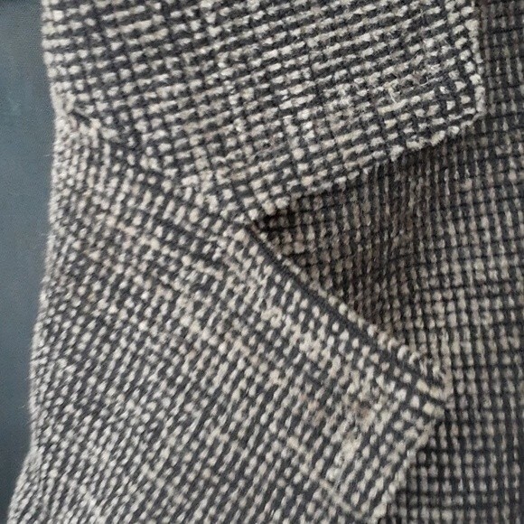 Saks Fifth Avenue jacket 8p 8 p black tan blazer quiet luxury old money classic - Picture 7 of 7